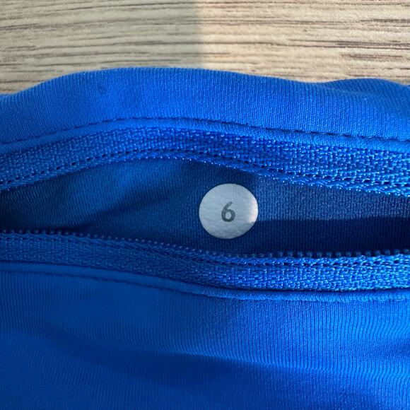 Lululemon Speed Short Mini Ziggy Snake Caspian Blue Pipe Dream 6 - Picture 7 of 9
